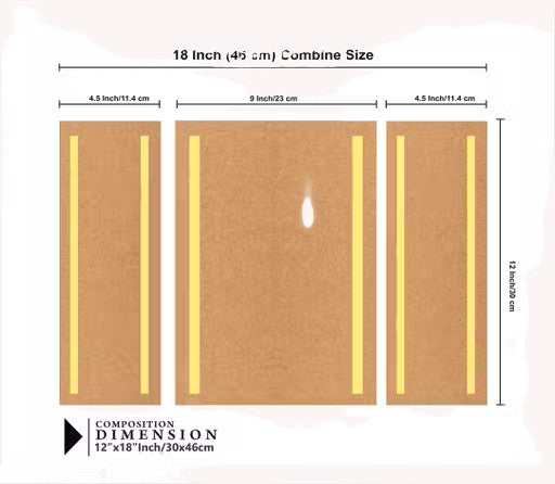 WALLMAX Radha Krishna UV Textured Multi-Effect Paintings – Set of 3 Wooden Acrylic Wall Art (12 x 18 Inch Each)