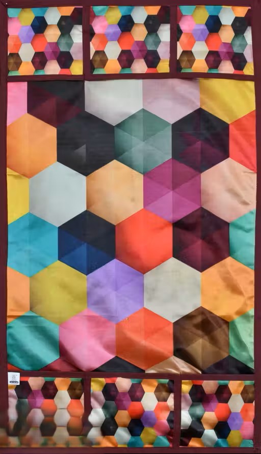 Essential Fridge Covers Set – Printed Microfibre Top Cover with Handle Covers & Mats