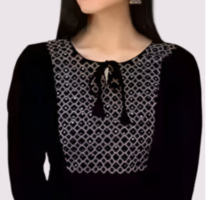 Elegant Embroidered Rayon Kurti with 3/4 Sleeves – Soft & Stylish Daily Wear